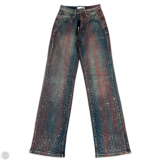 Jeans Wide Leg By Fashion Nova In Blue Denim, Size: 0