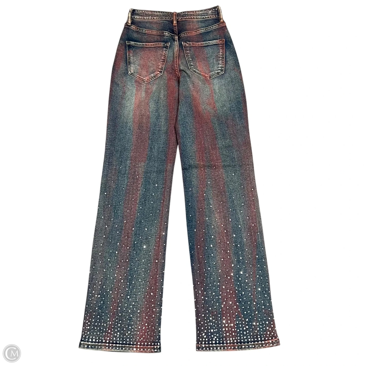 Jeans Wide Leg By Fashion Nova In Blue Denim, Size: 0