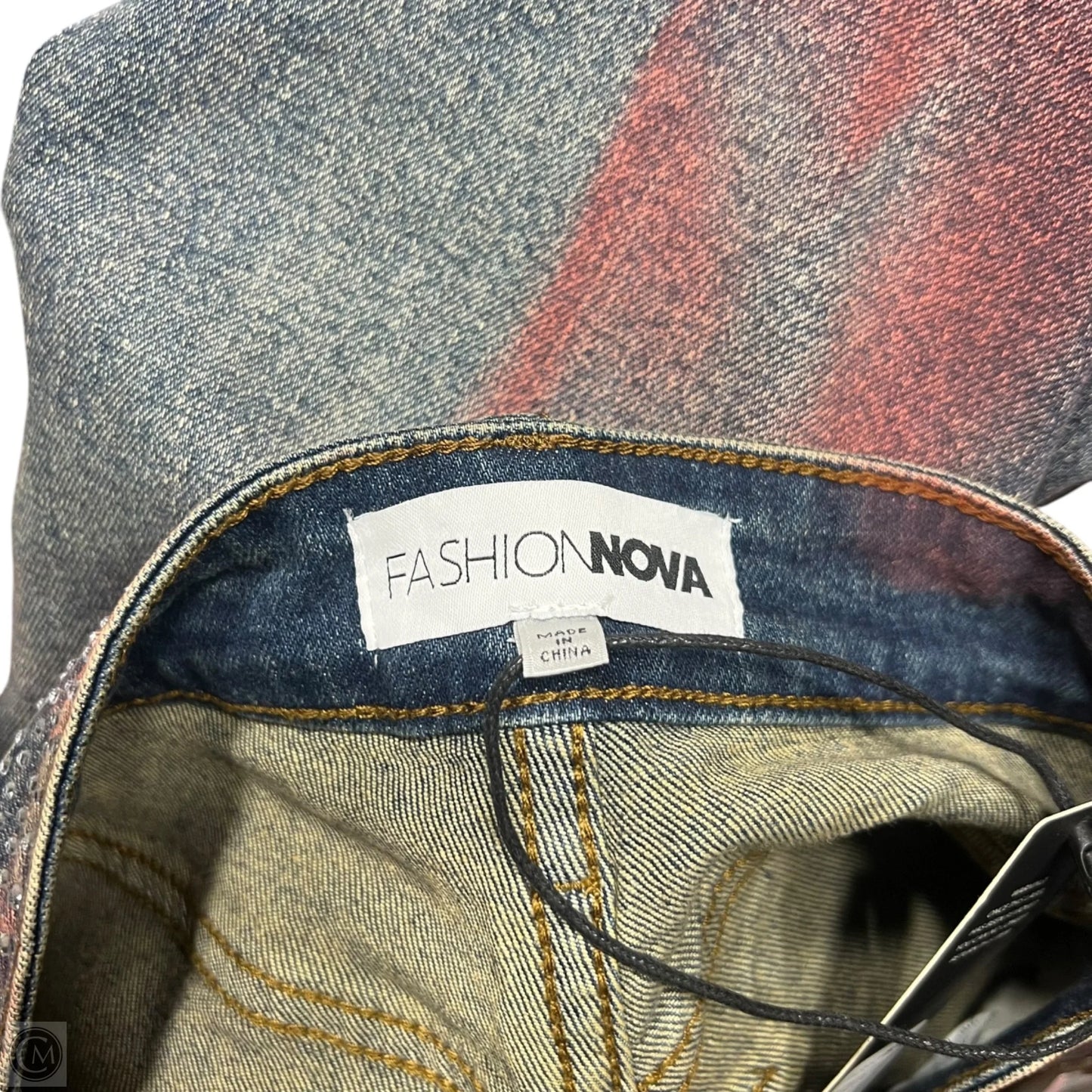 Jeans Wide Leg By Fashion Nova In Blue Denim, Size: 0