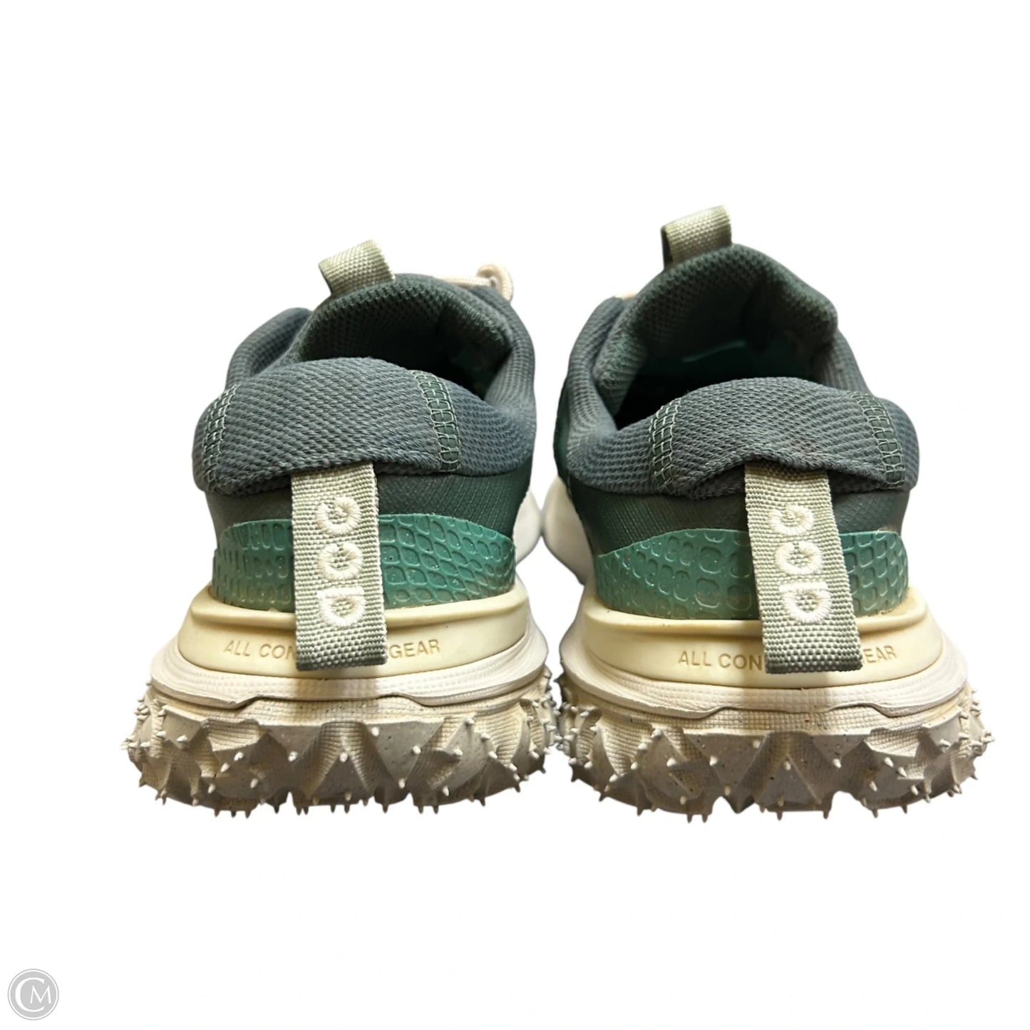 Shoes Sneakers By Nike In Cream & Green, Size: 7
