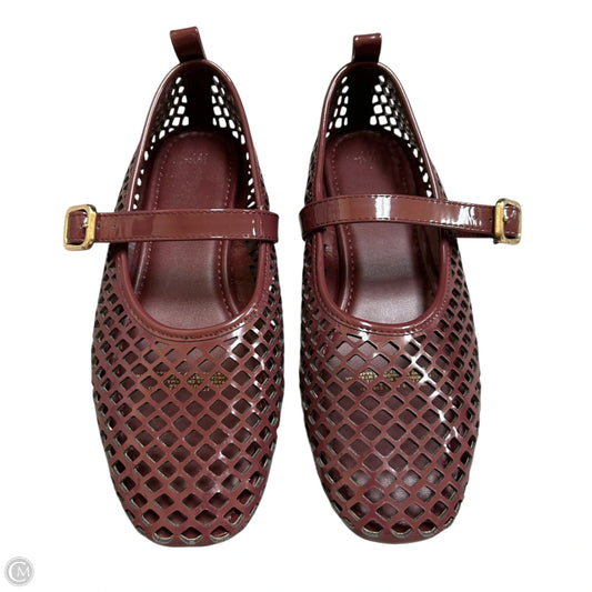 Shoes Flats By H&m In Maroon, Size: 6.5