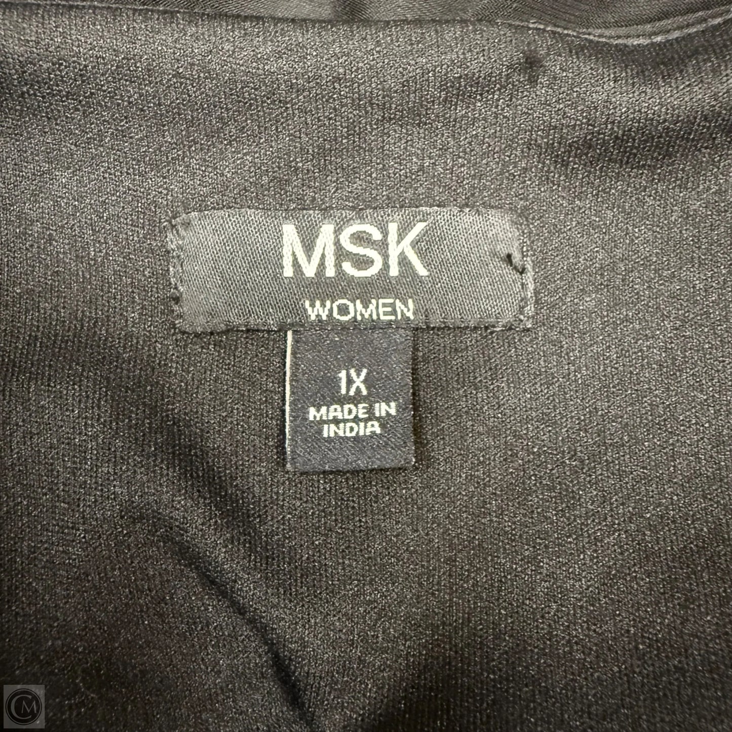 Dress Casual Midi By Msk In Black, Size: 1x