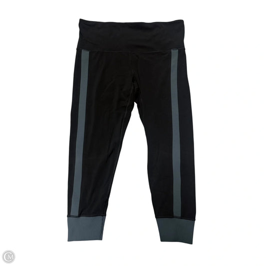 Athletic Leggings Capris By Athleta In Black & Blue, Size: 18