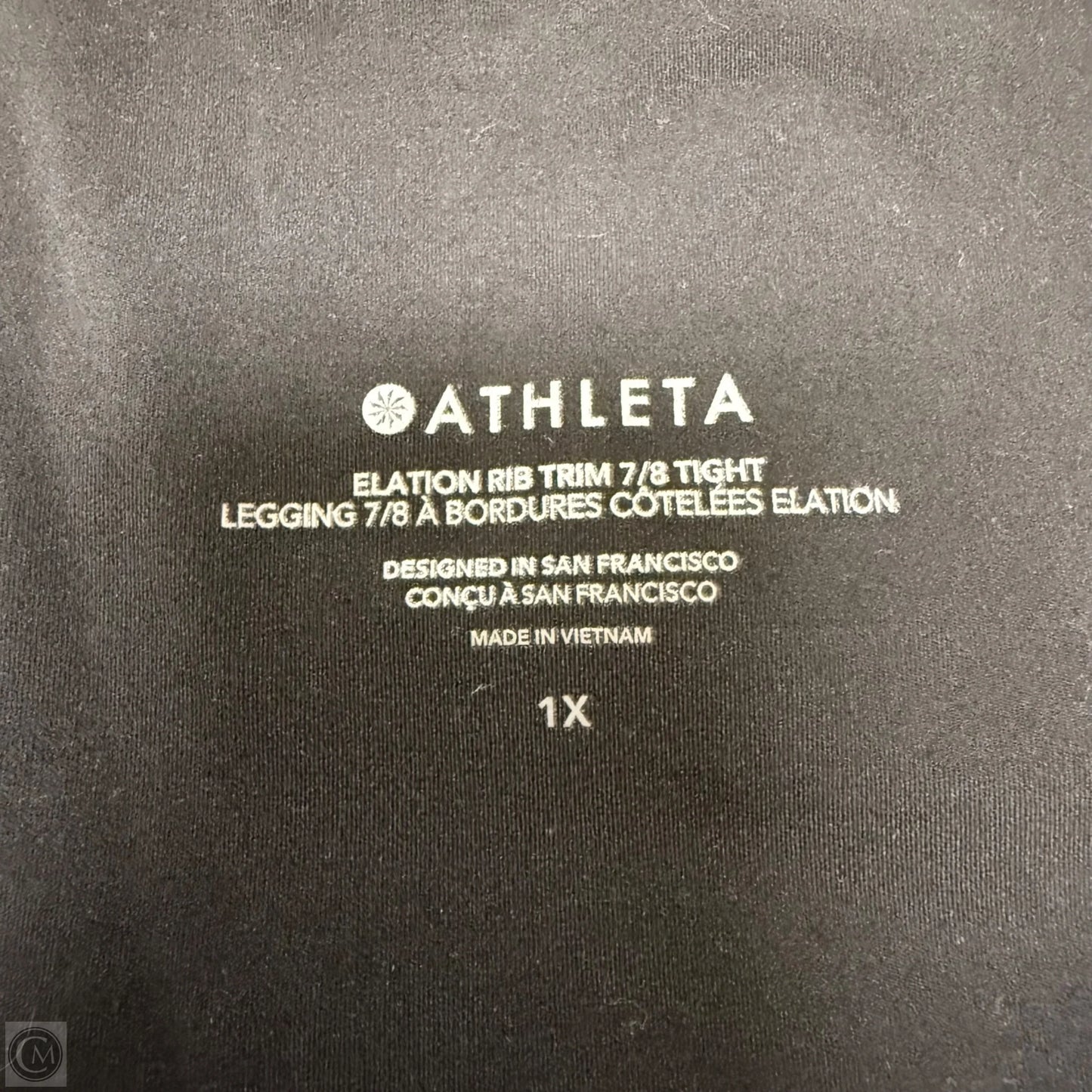 Athletic Leggings Capris By Athleta In Black & Blue, Size: 18