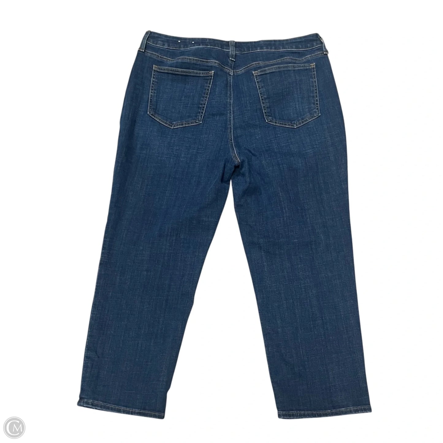 Jeans Cropped By Chicos In Blue Denim, Size: 2
