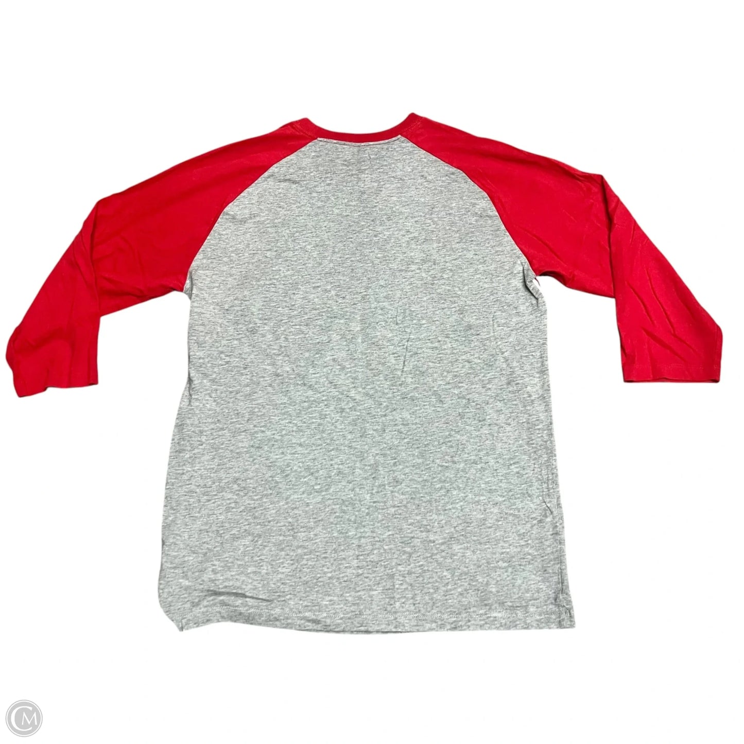 Athletic Top Long Sleeve Crewneck By Nike In Grey & Red, Size: Xl