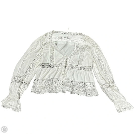 Top Long Sleeve By Free People In White, Size: S