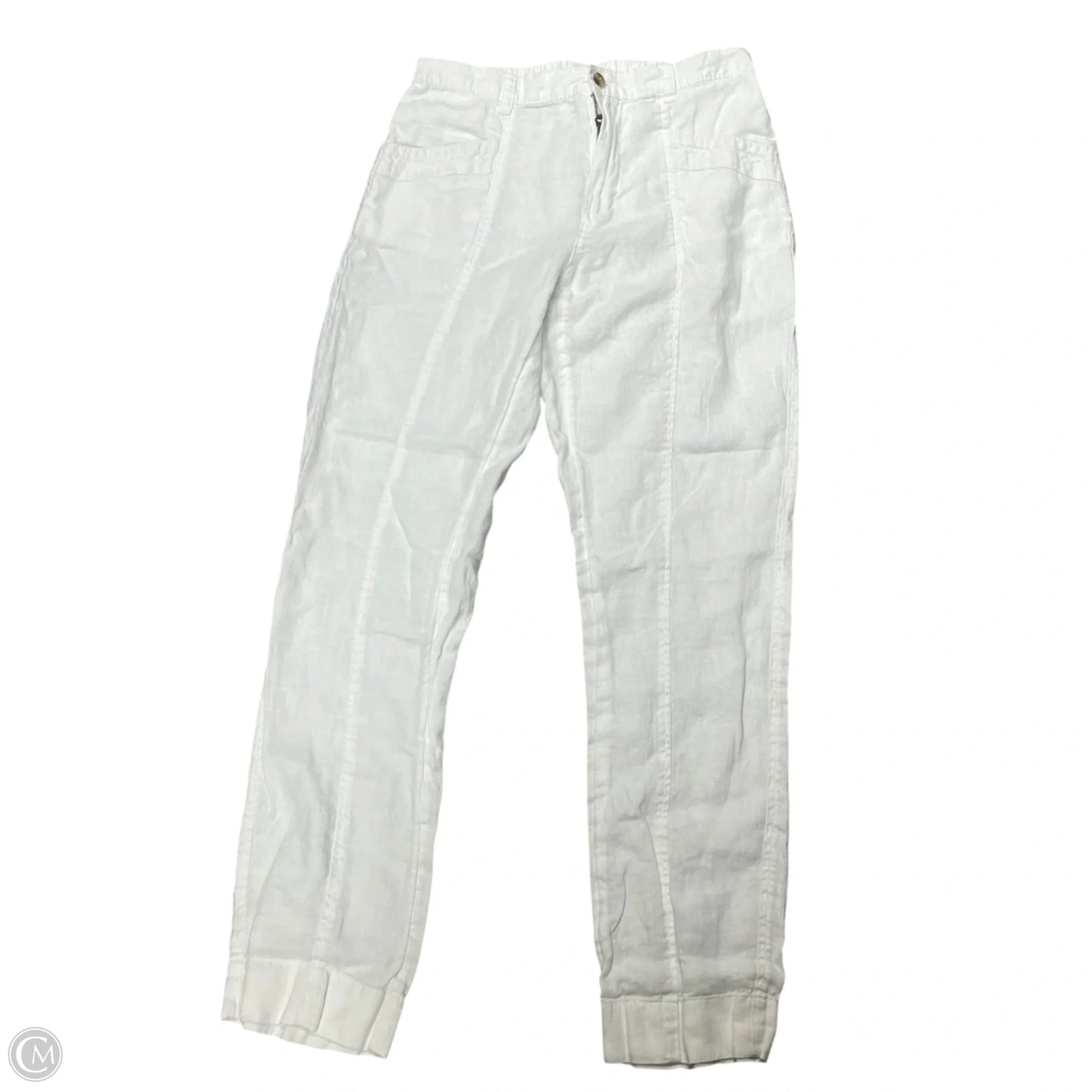 Pants Linen By Nicole Miller In White, Size: 4