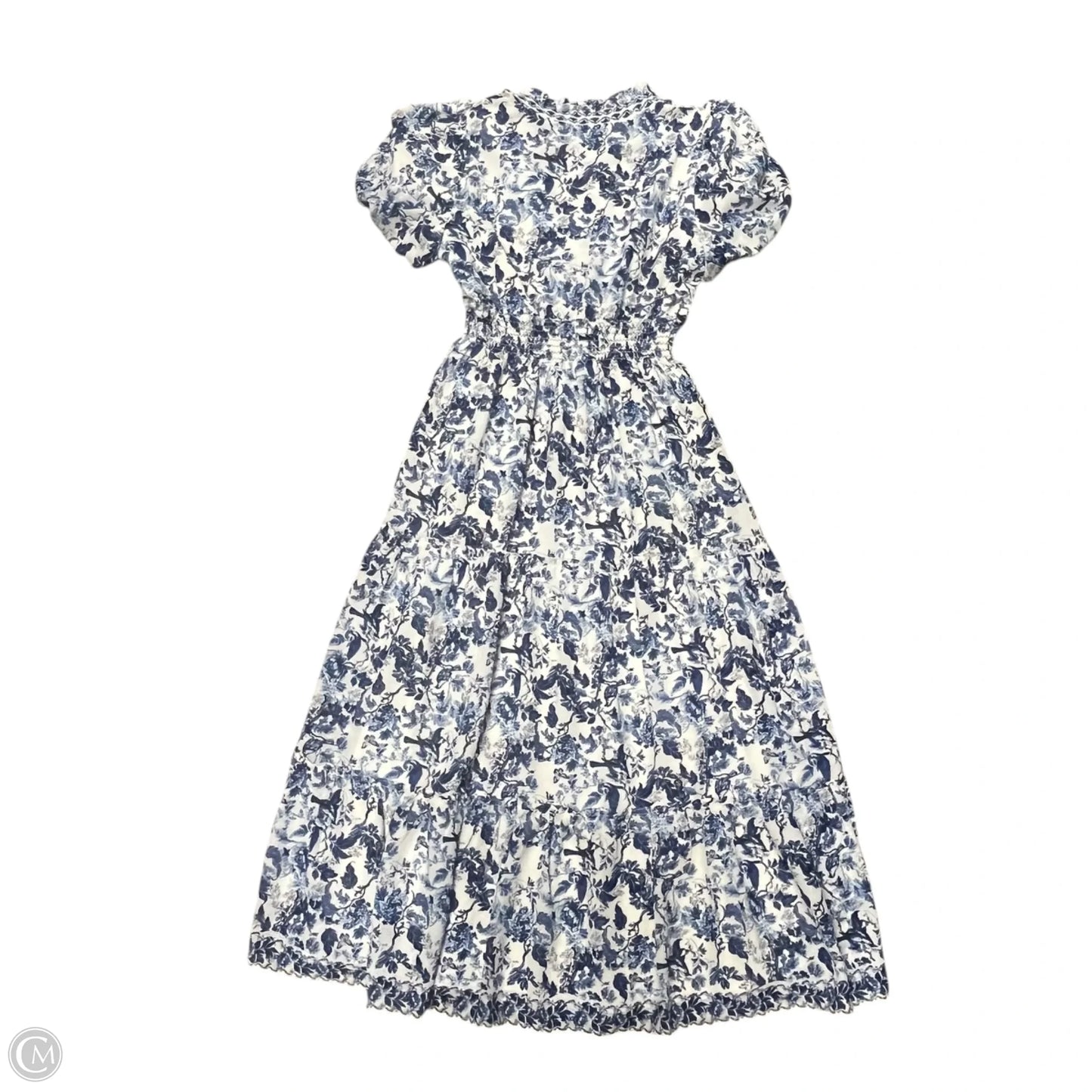 Dress Casual Maxi By Max Studio In Blue & White, Size: L