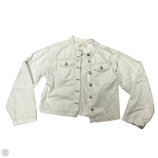 Jacket Denim By Madewell In Green Denim, Size: Xs