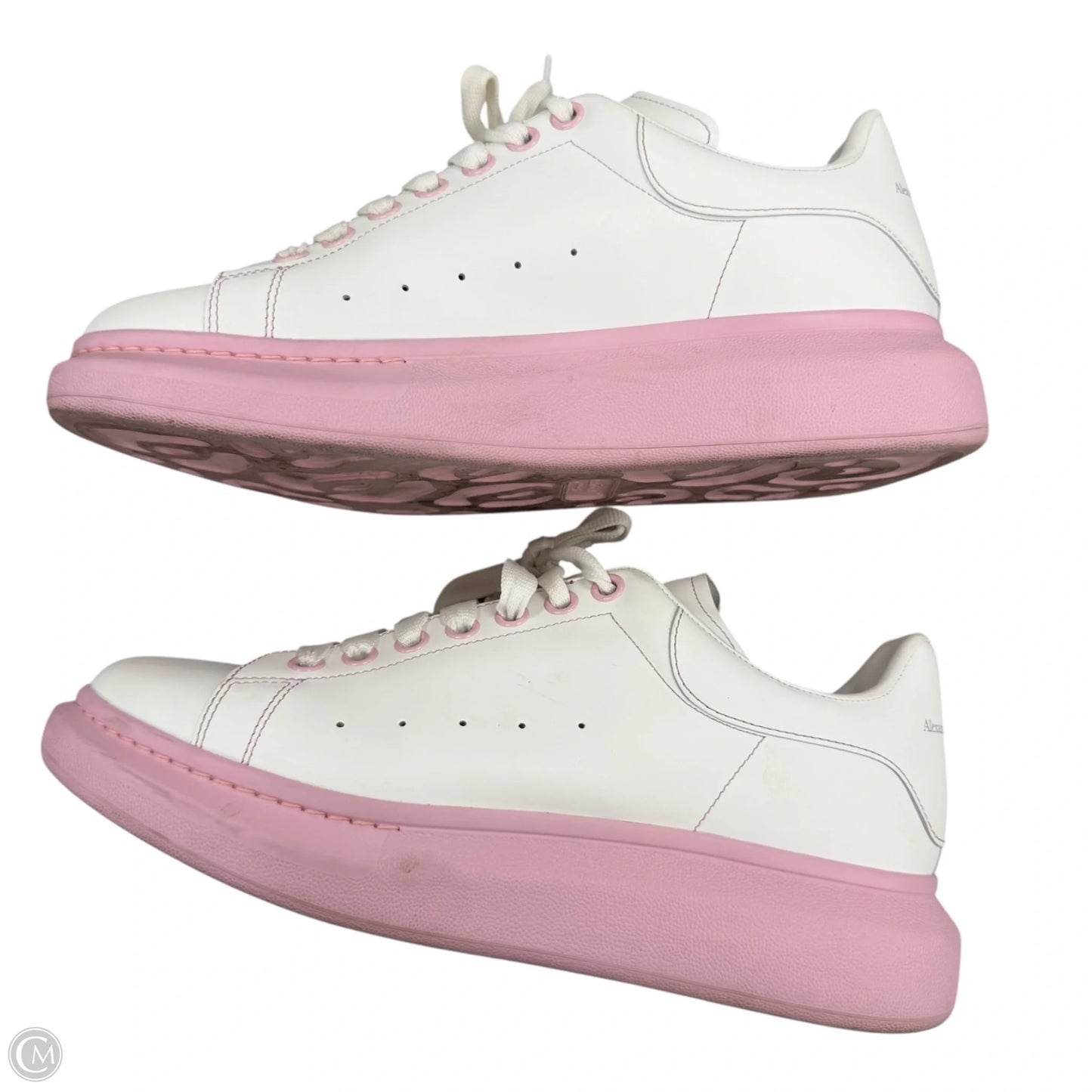 Shoes Luxury Designer By Alexander Mcqueen In Pink & White, Size: 12.5