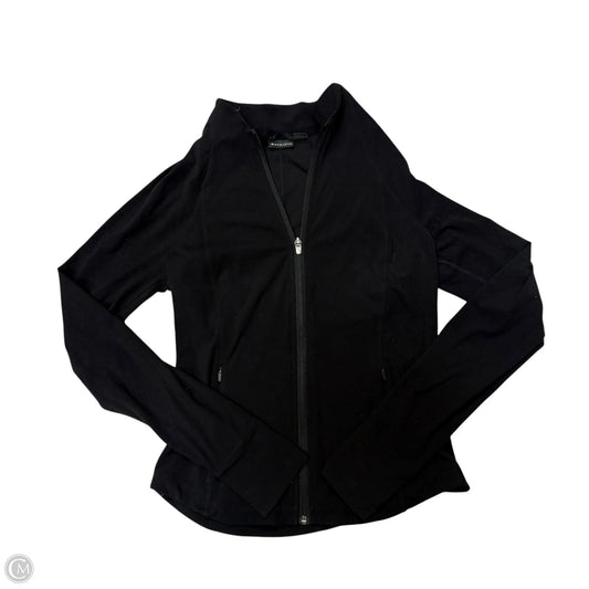 Athletic Top Long Sleeve Collar By Athleta In Black, Size: S