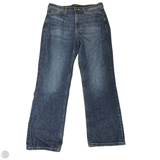 Jeans Straight By Banana Republic In Blue Denim, Size: 10