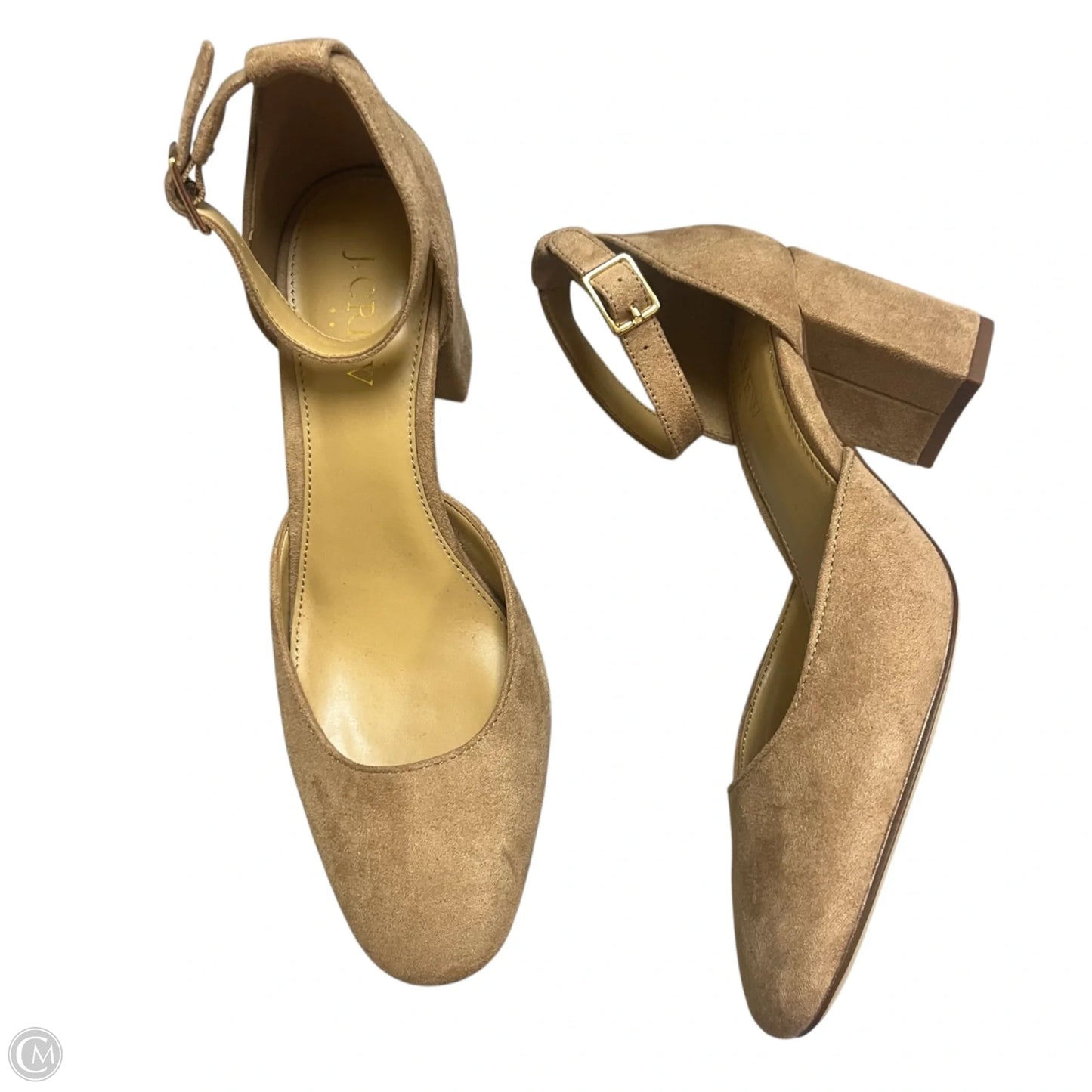 Shoes Heels Block By J. Crew In Tan, Size: 6