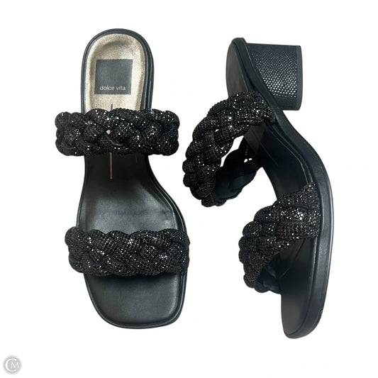 Sandals Heels Block By Dolce Vita In Black, Size: 7