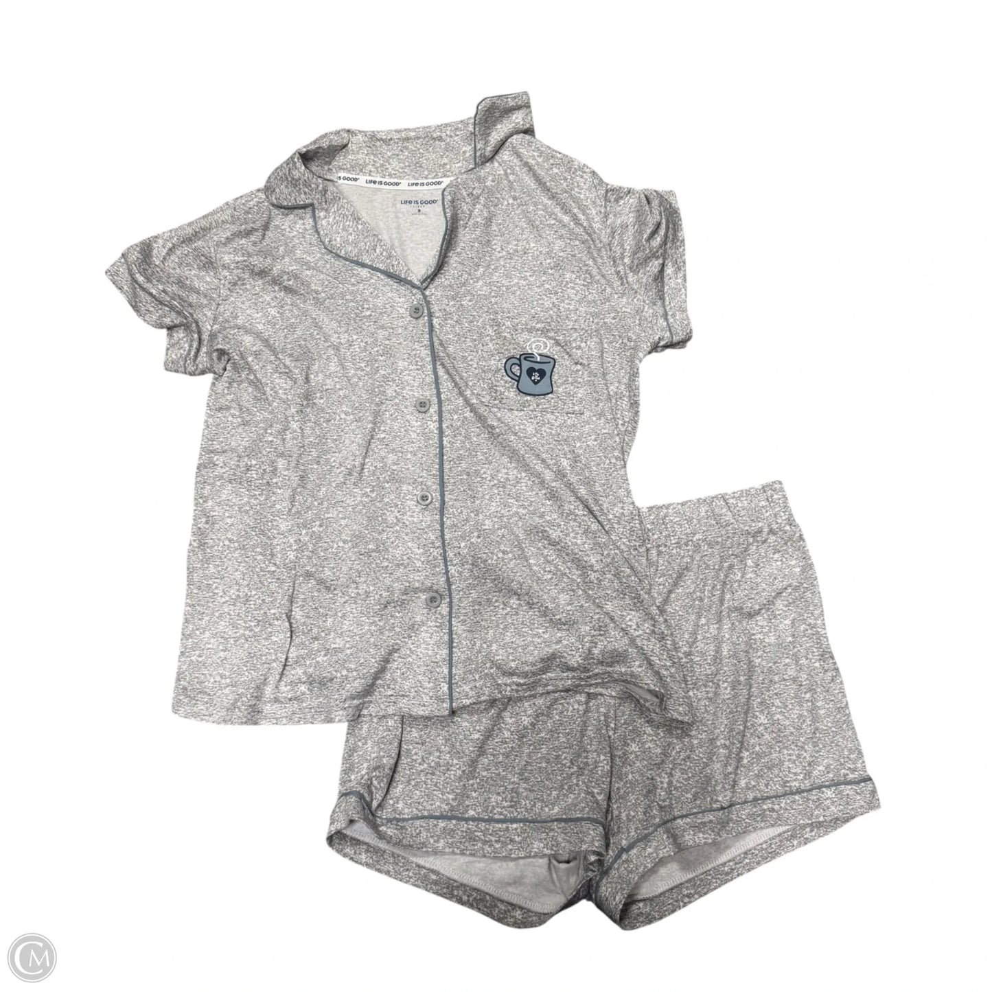 Pajamas 2pc By Life Is Good In Grey, Size: S