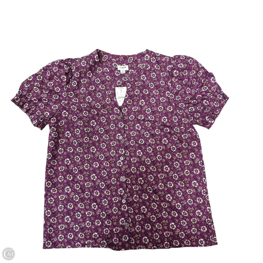 Top Short Sleeve By J. Crew In Purple, Size: S