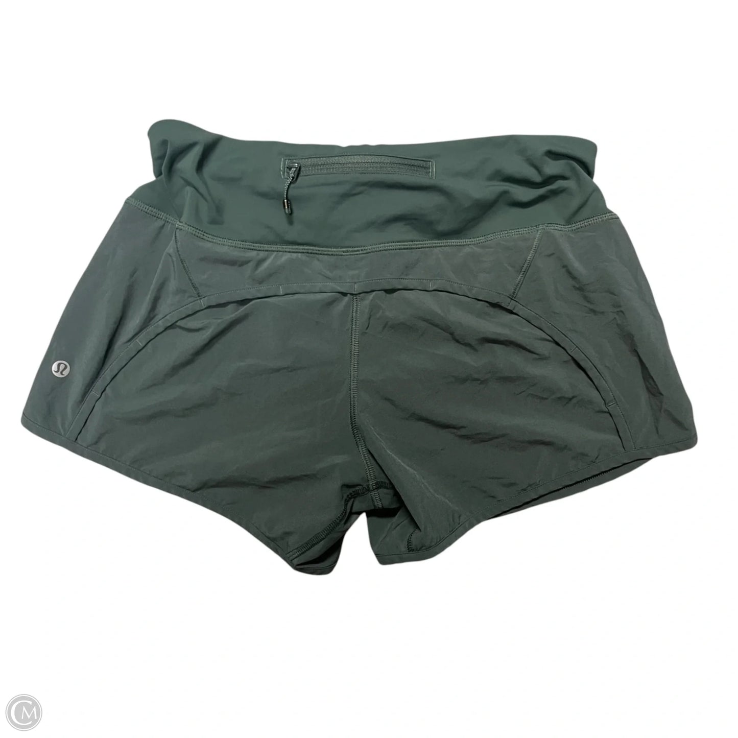 Athletic Shorts By Lululemon In Green, Size: 4