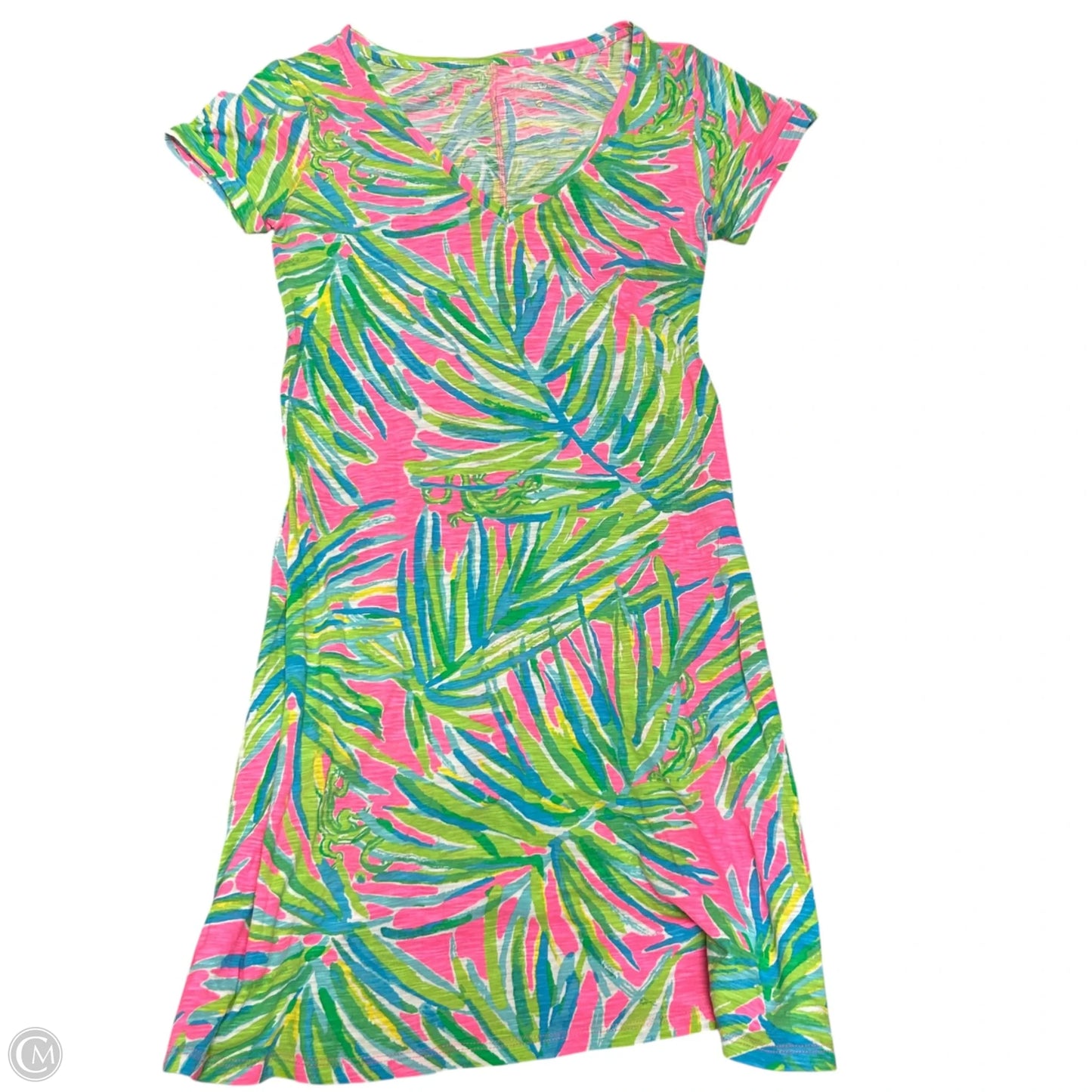 Dress Designer By Lilly Pulitzer In Green & Pink, Size: Xs