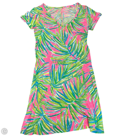 Dress Designer By Lilly Pulitzer In Green & Pink, Size: Xs
