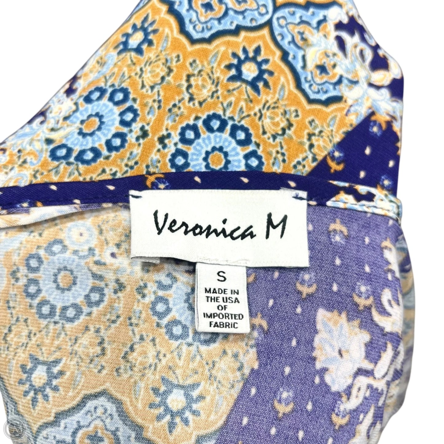 Jumpsuit By Veronica M In Blue & Tan, Size: S
