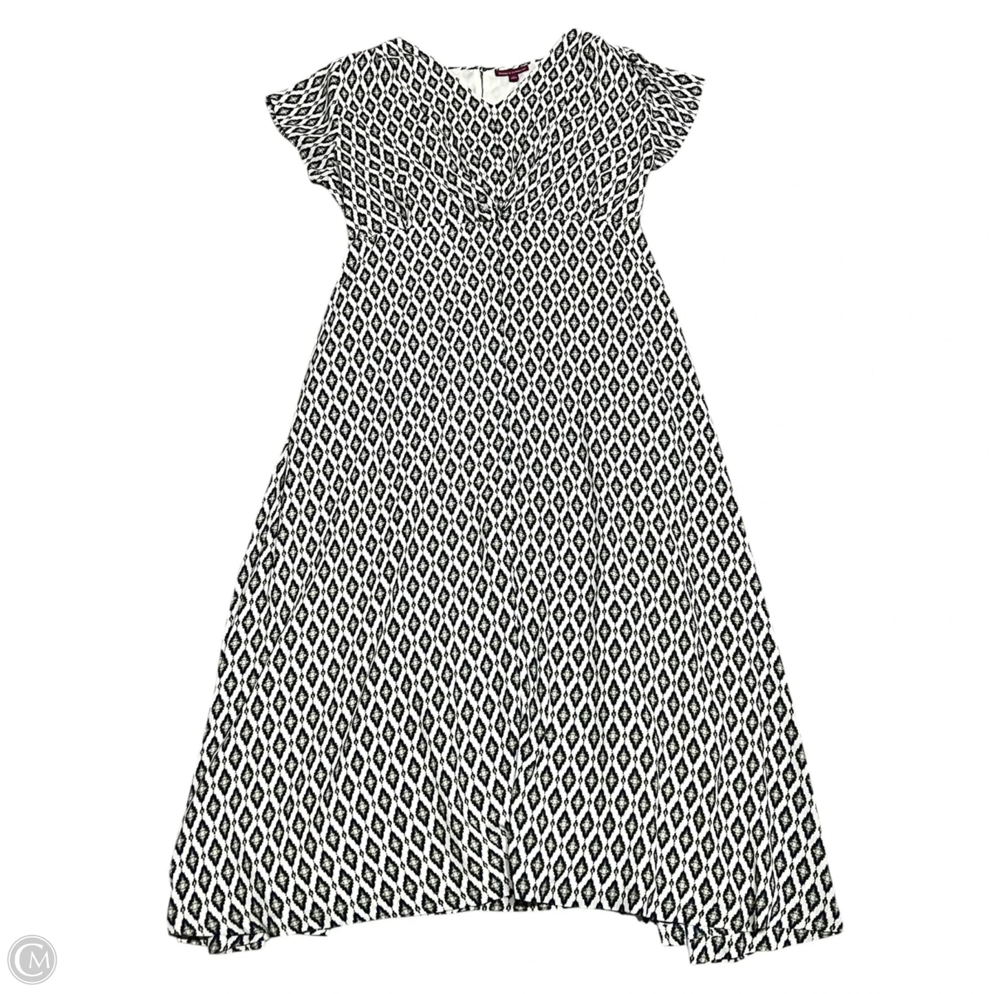 Dress Casual Maxi By Jessica London In Blue & Cream, Size: 4x