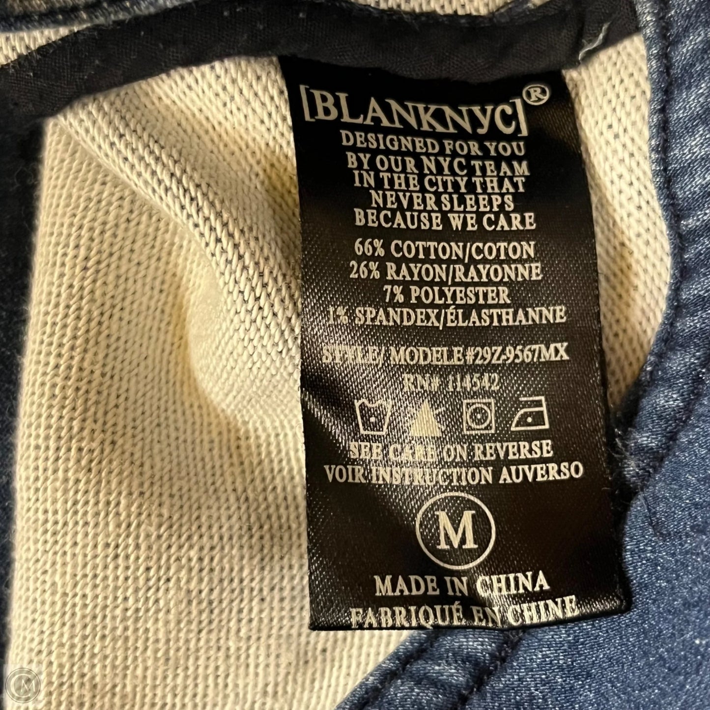 Jacket Denim By Blanknyc In Blue Denim, Size: M