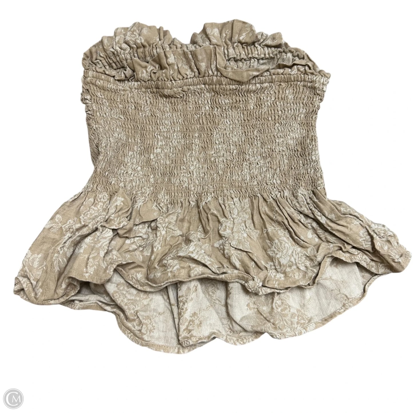 Top Sleeveless By Anthropologie In Tan, Size: S