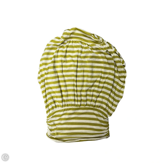Top Short Sleeve By Maeve In Cream & Yellow, Size: S