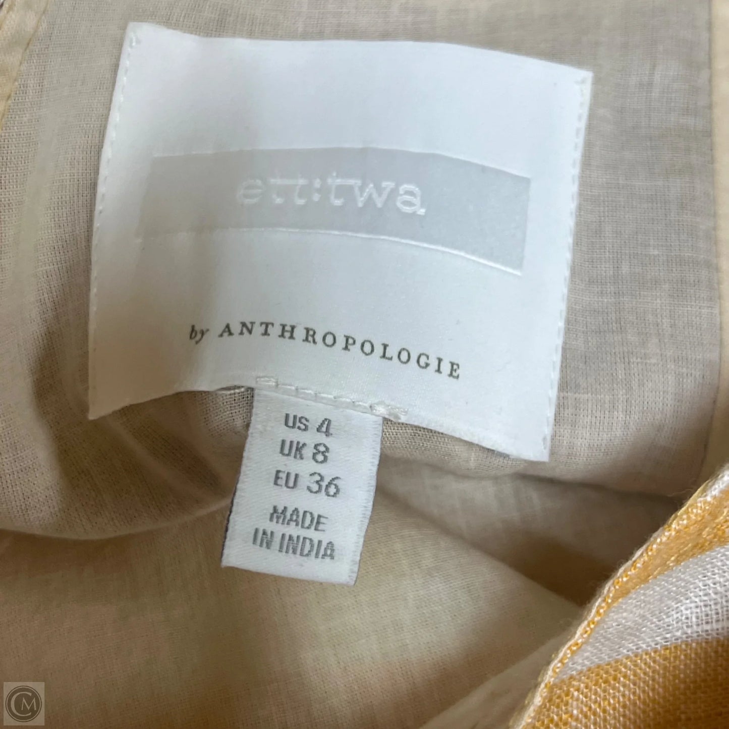 Romper By Anthropologie In Orange & Tan, Size: S