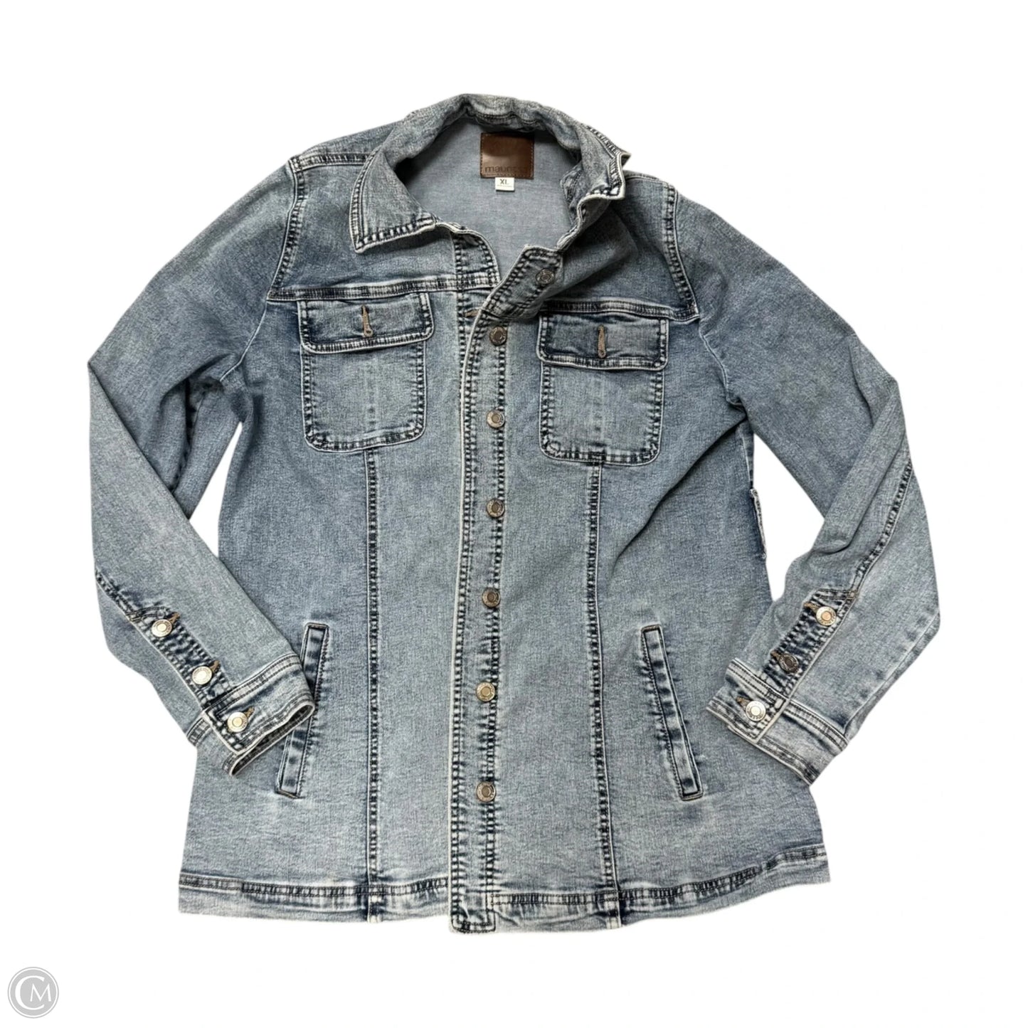 Jacket Denim By Maurices In Blue Denim, Size: Xl