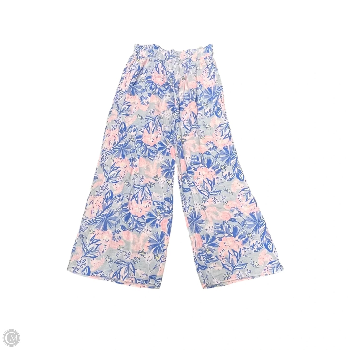 Pants Designer By Lilly Pulitzer In Blue & Pink, Size: 16