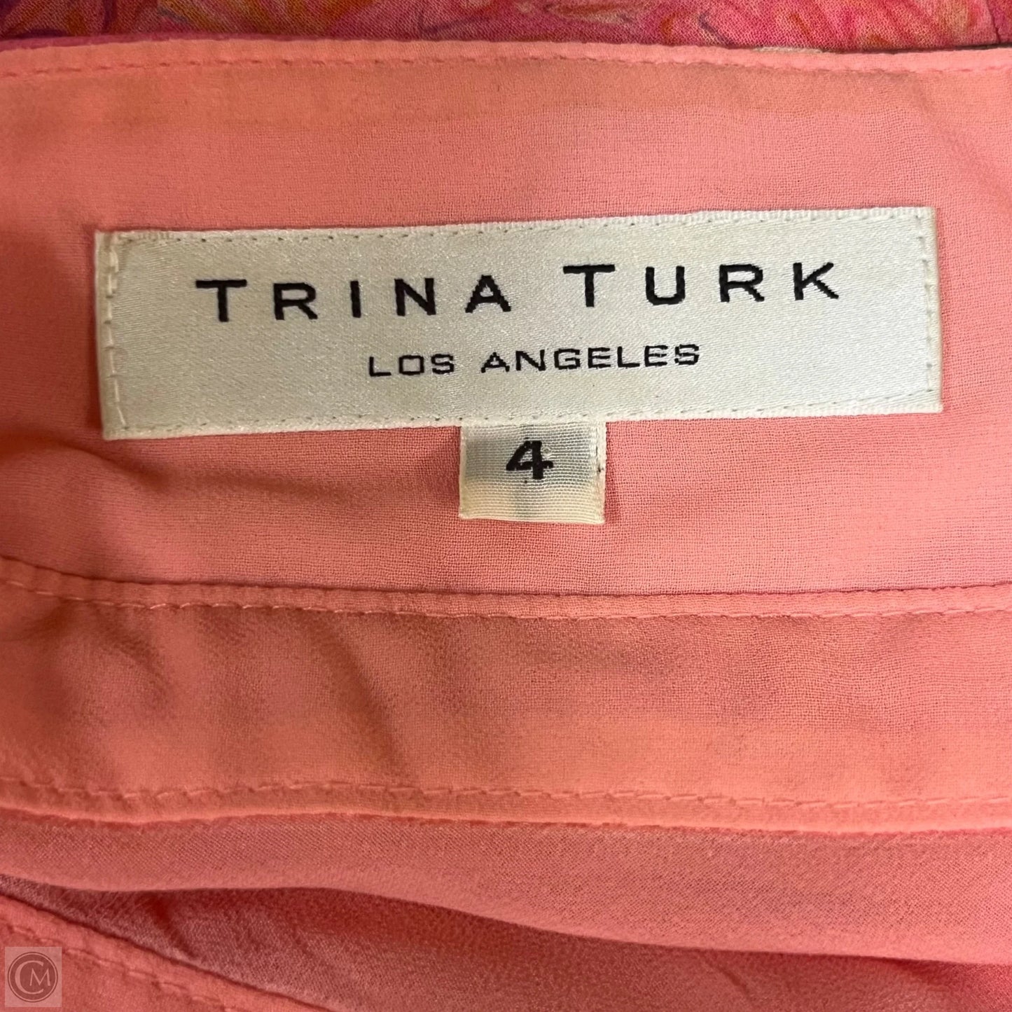 Dress Casual Short By Trina Turk In Coral, Size: S