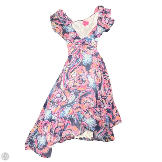 Dress Designer By Lilly Pulitzer In Blue & Pink, Size: S