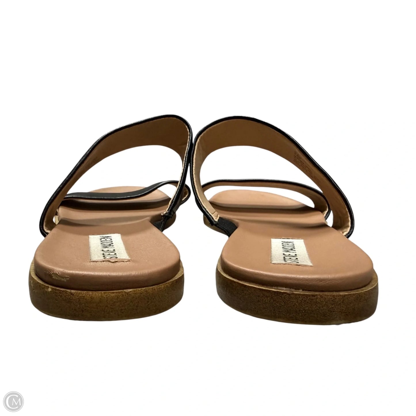 Sandals Flats By Steve Madden In Black, Size: 9.5