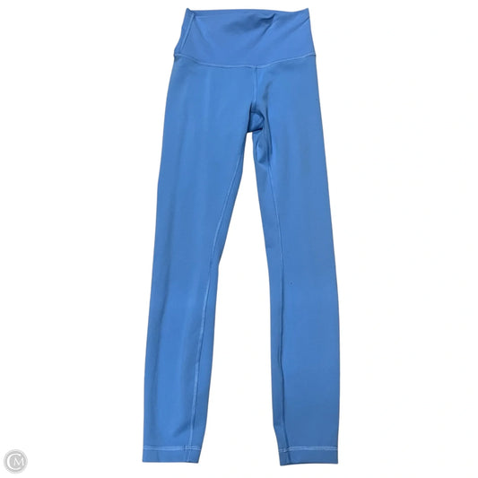 Athletic Leggings By Lululemon In Blue, Size: 2