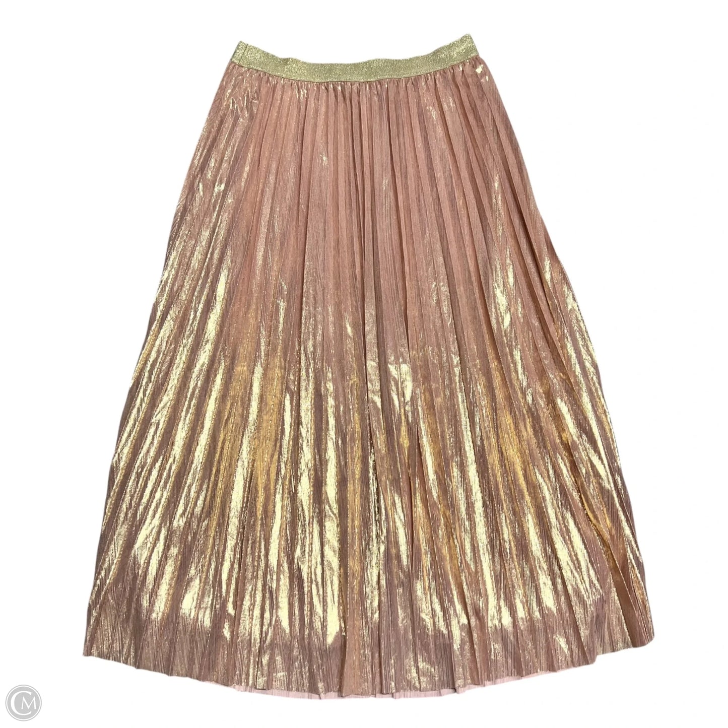Skirt Maxi By Molly Bracken In Gold & Pink, Size: 8