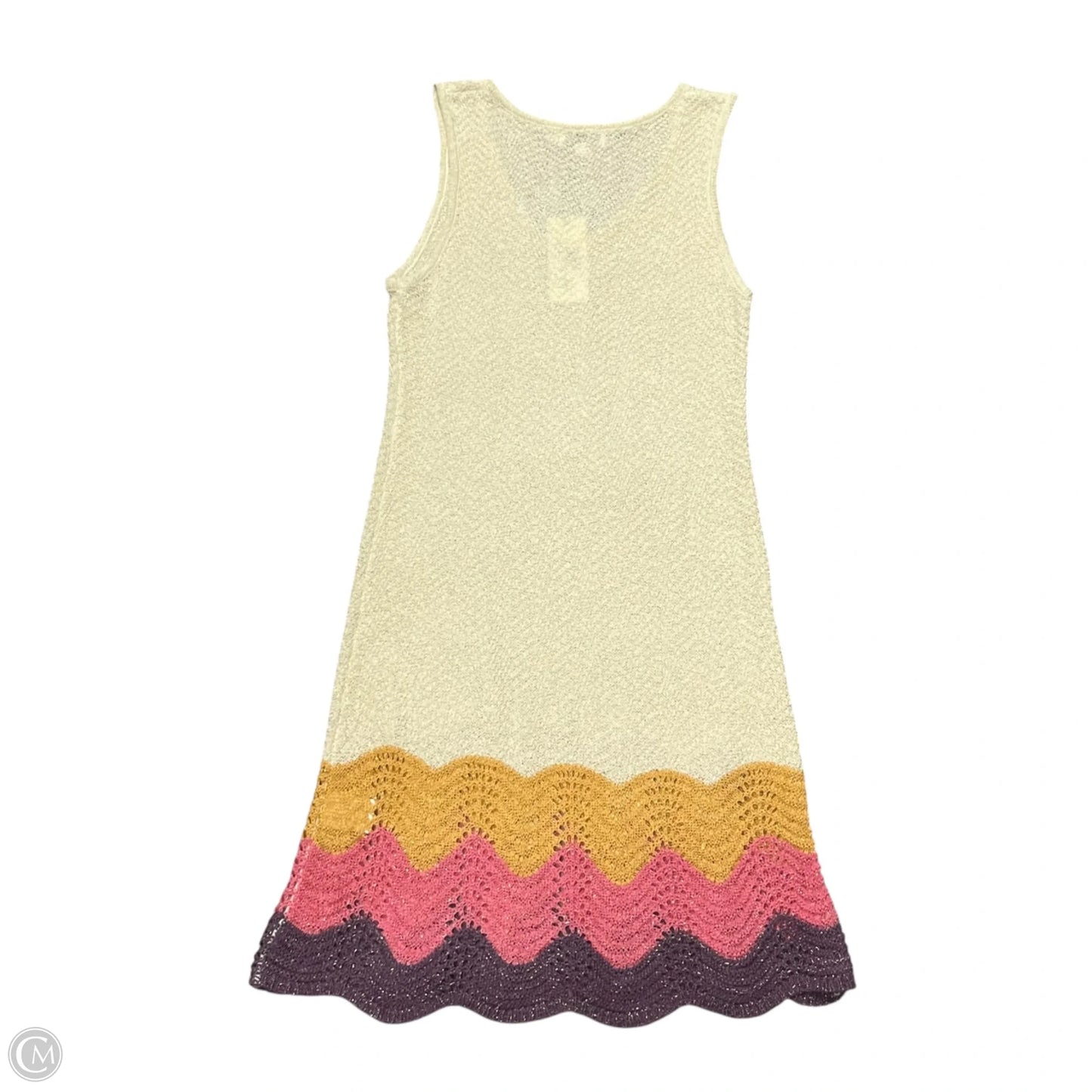 Dress Casual Midi By Molly Bracken In Purple & Tan, Size: M