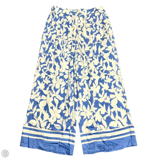 Pants Wide Leg By Lili Sidonio In Blue & White, Size: 4
