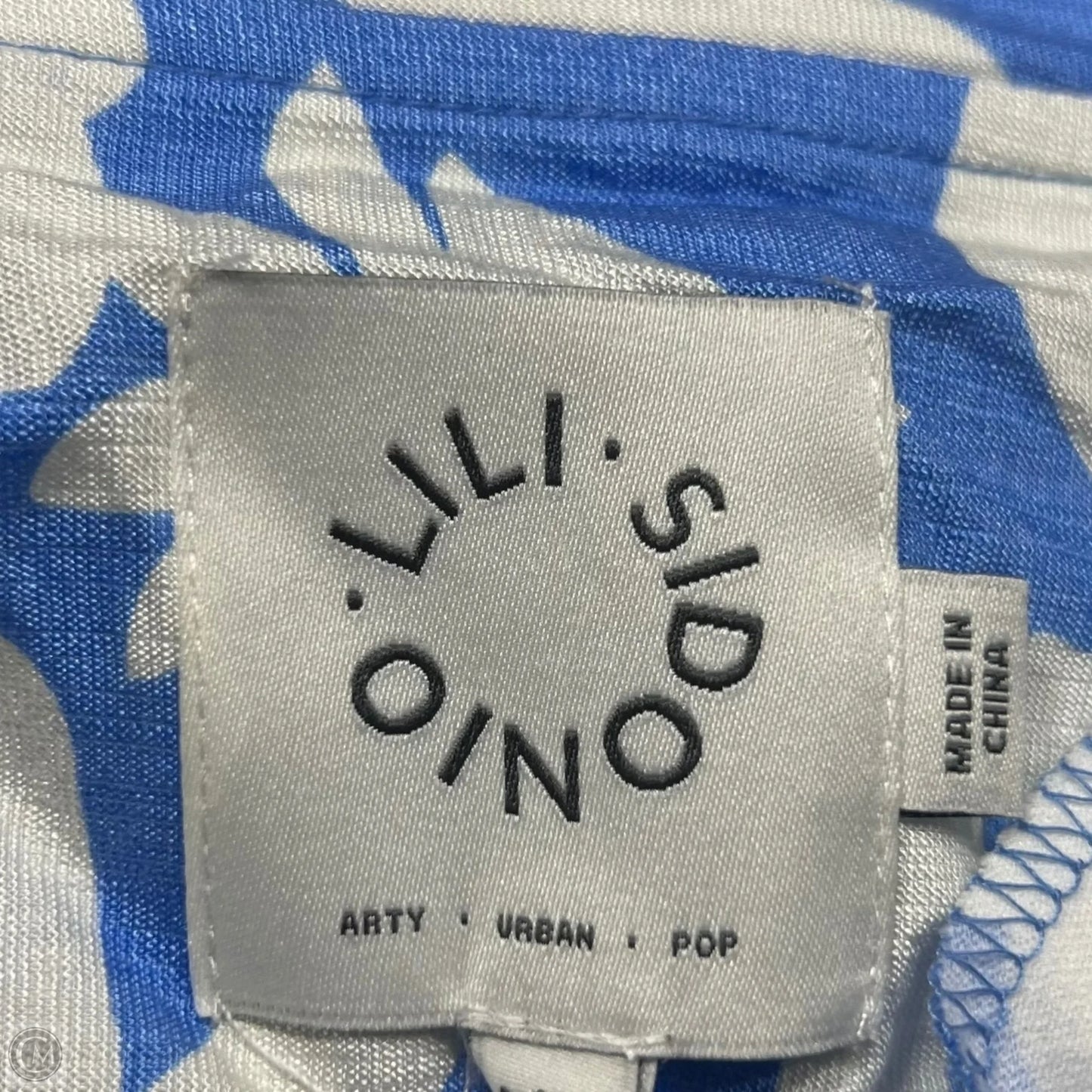 Pants Wide Leg By Lili Sidonio In Blue & White, Size: 16