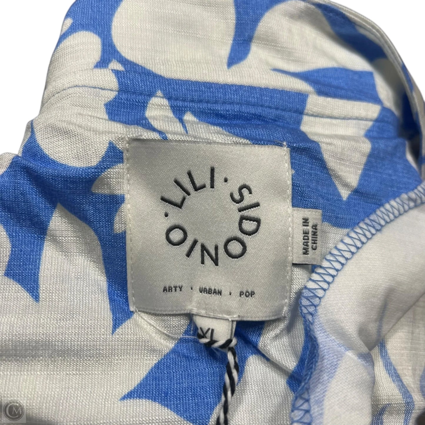Jacket Other By Lili Sidonio In Blue & White, Size: L