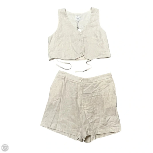Shorts Set By Lili Sidonio In Tan, Size: Xl