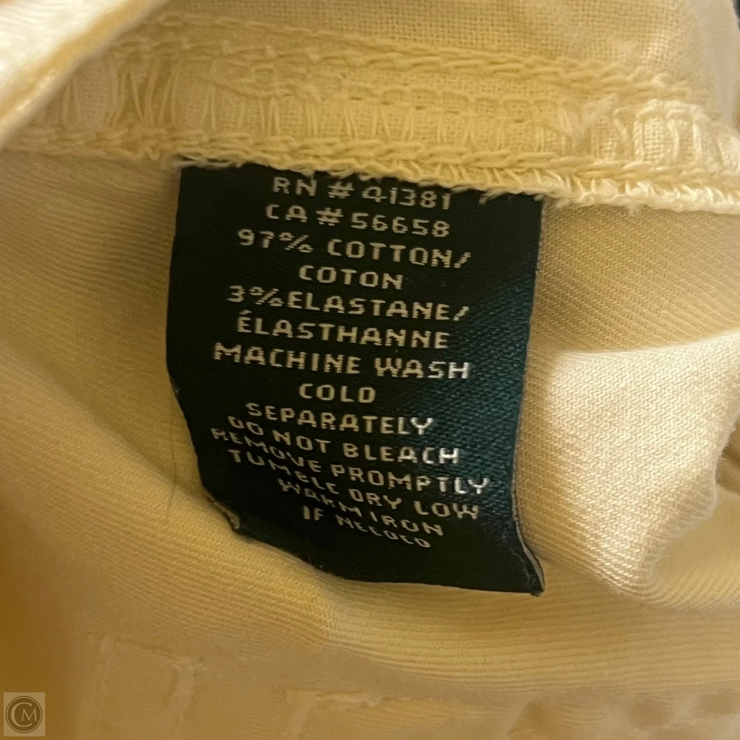 Pants Chinos & Khakis By Lauren By Ralph Lauren In Yellow, Size: 6
