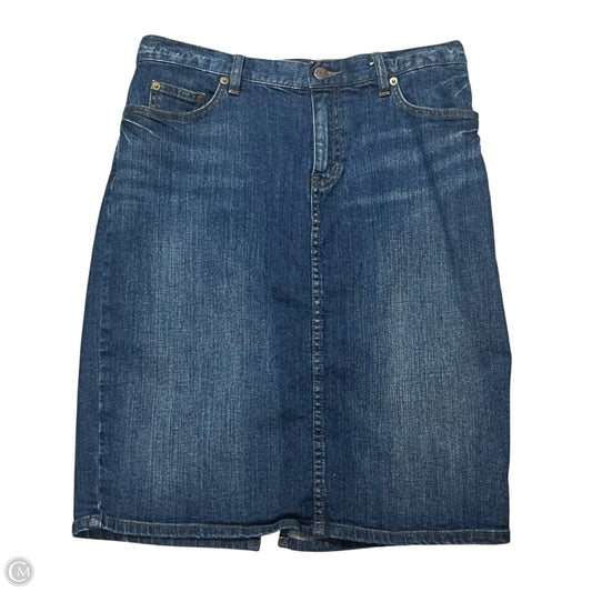 Skirt Midi By Lauren Jeans Co In Blue Denim, Size: 6