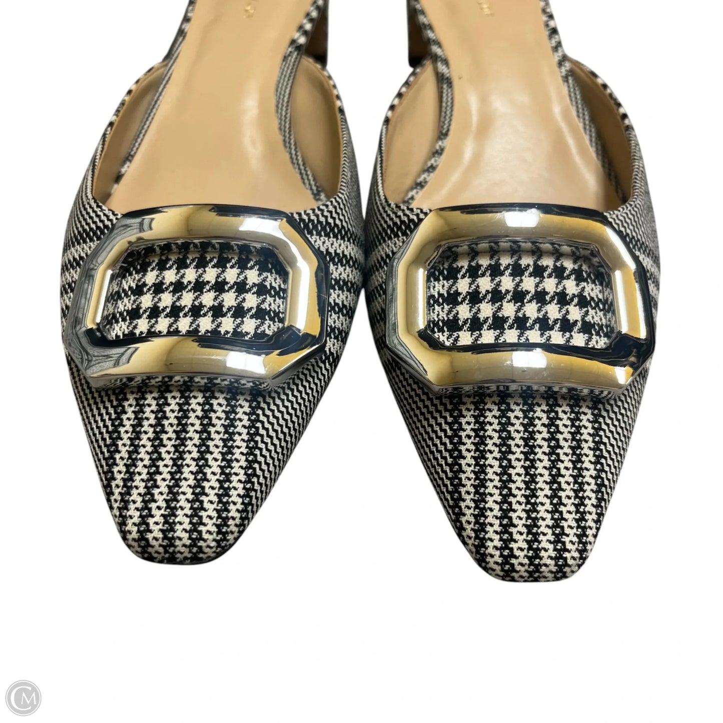 Shoes Heels Block By Ann Taylor In Black & White, Size: 8.5