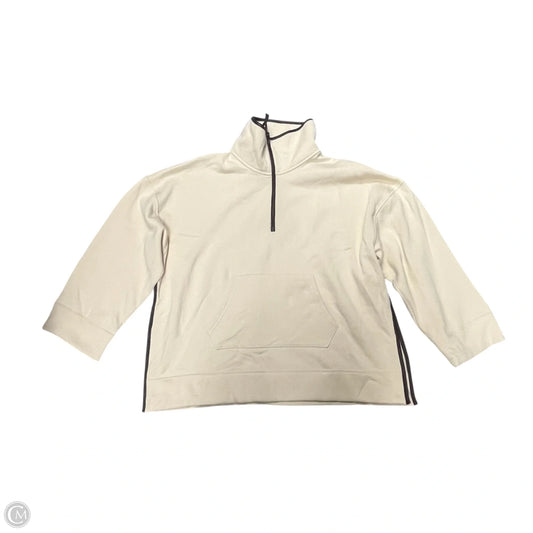 Sweatshirt Crewneck By Polo Ralph Lauren In Brown & Cream, Size: Xs/s