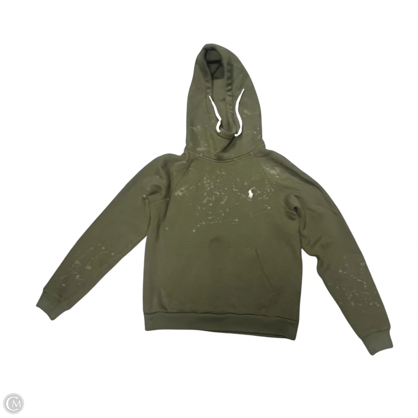 Sweatshirt Hoodie By Polo Ralph Lauren In Green, Size: S