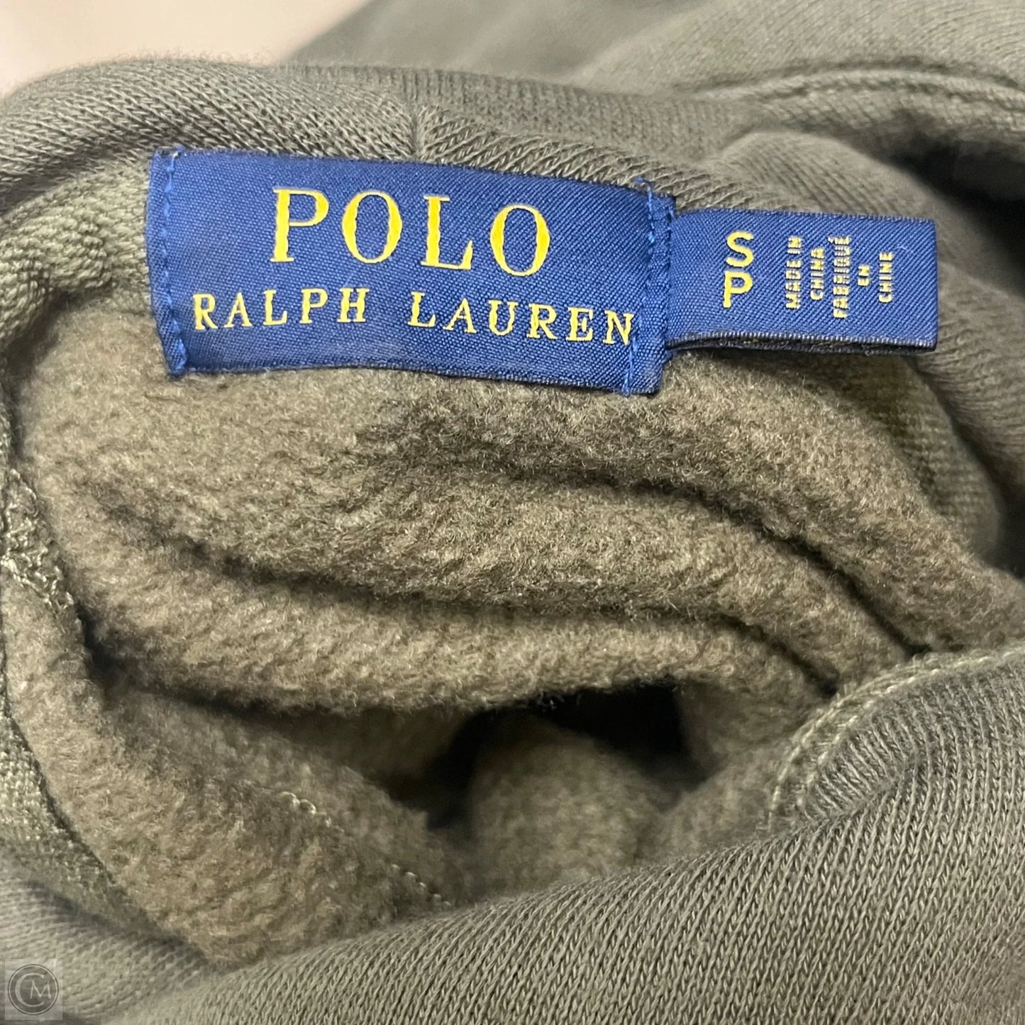 Sweatshirt Hoodie By Polo Ralph Lauren In Green, Size: S