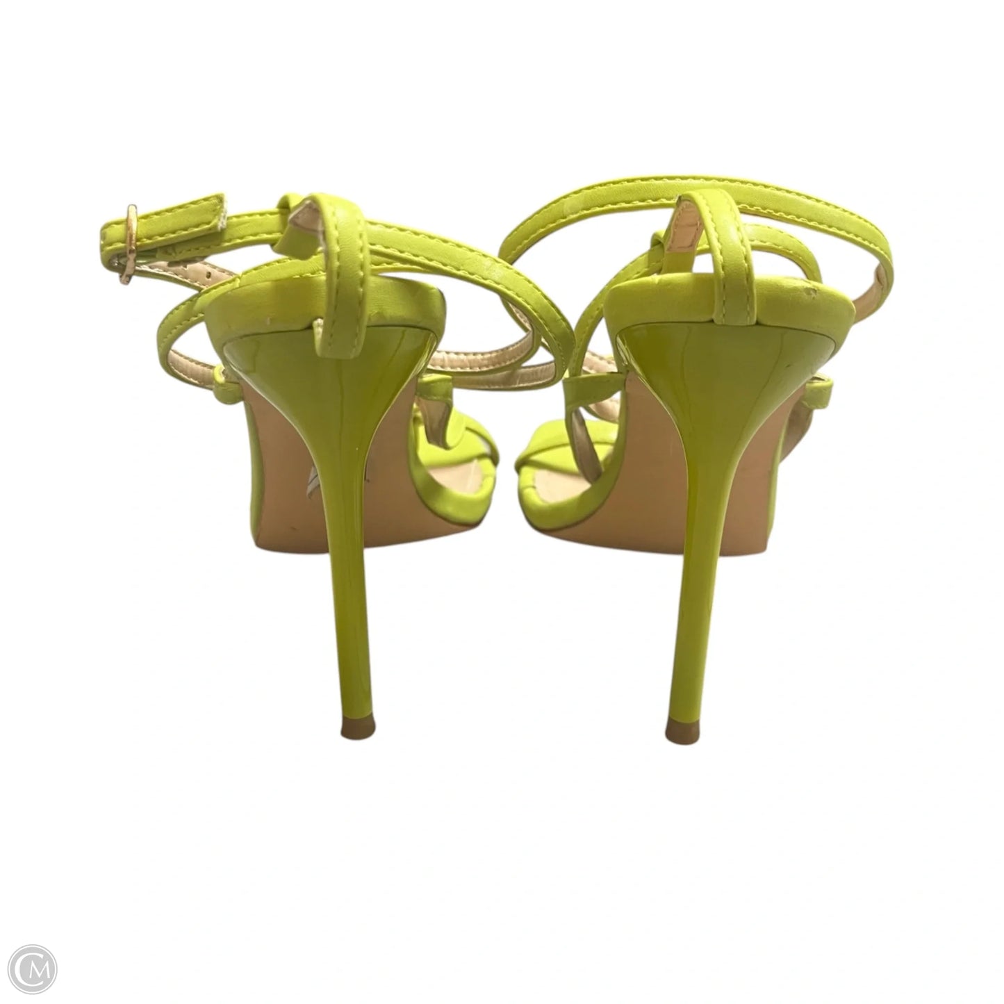 Sandals Heels Stiletto By So Me In Green, Size: 9