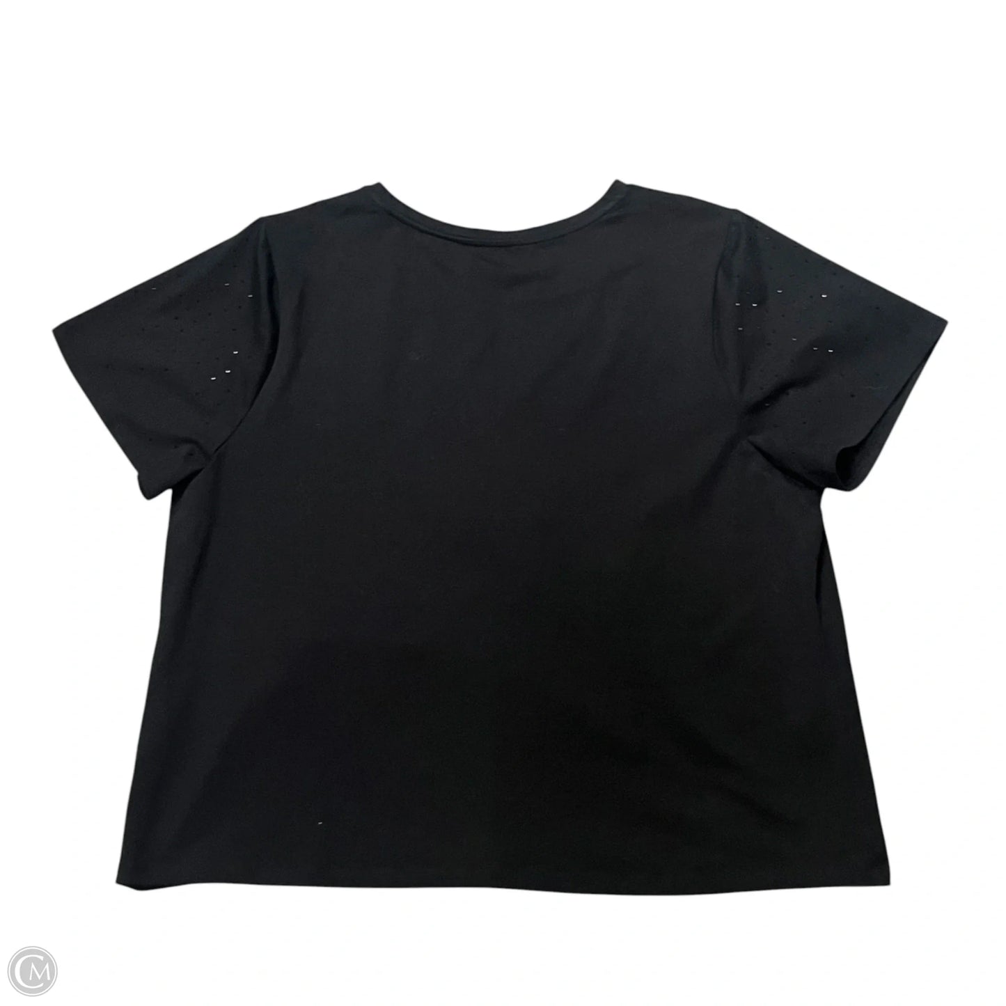 Top Short Sleeve By Inc In Black, Size: 3x
